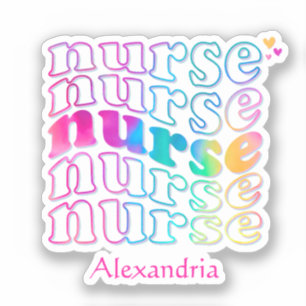 "Nurse" in Elegant Rainbow Colours