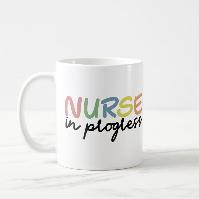 Nurse in progress Future nurse Student nurse gifts Coffee Mug (Left)