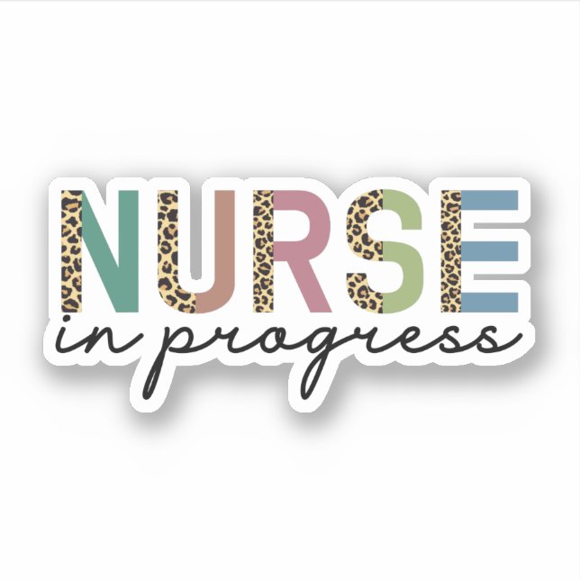Nurse in progress Future nurseCheetah print gifts (Front)