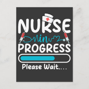 Nurse in Progress Loading Postcard