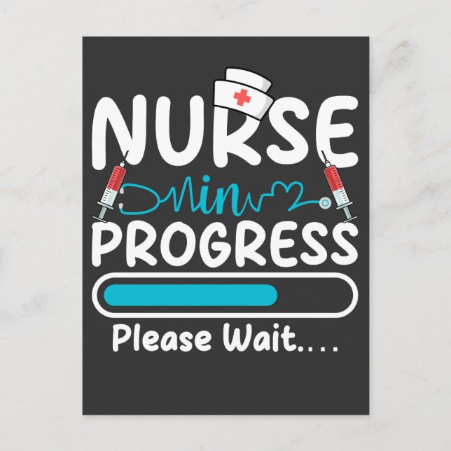 Nurse in Progress Loading Postcard (Front)