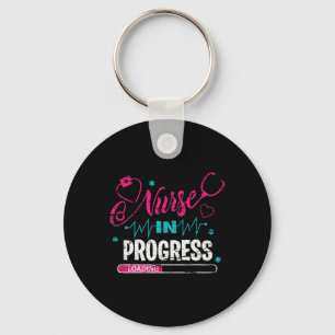 Nurse In Progress Nurse Fun Nursing School Key Ring