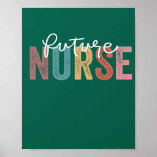 Nurse In Progress Nursing School Student Future Nu Poster