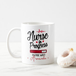 Nurse in Progress Personalized Name Nurse Coffee Mug