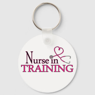 Nurse in Training - Pink Key Ring