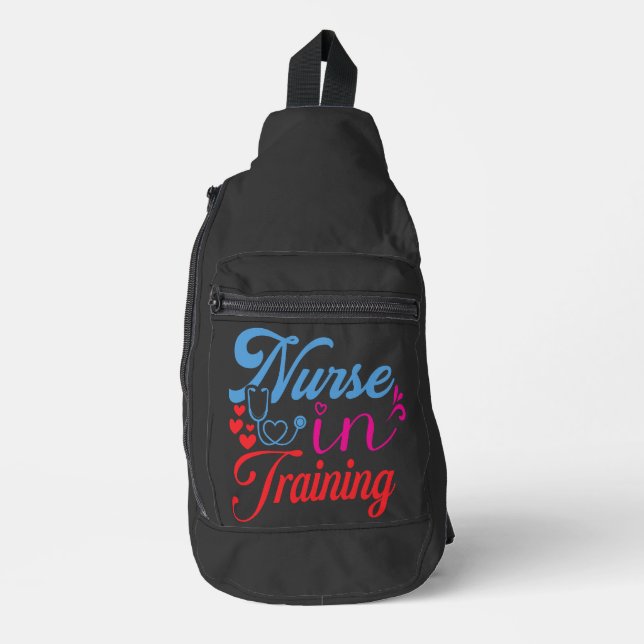 Nurse In Training Sling Bag (Front)