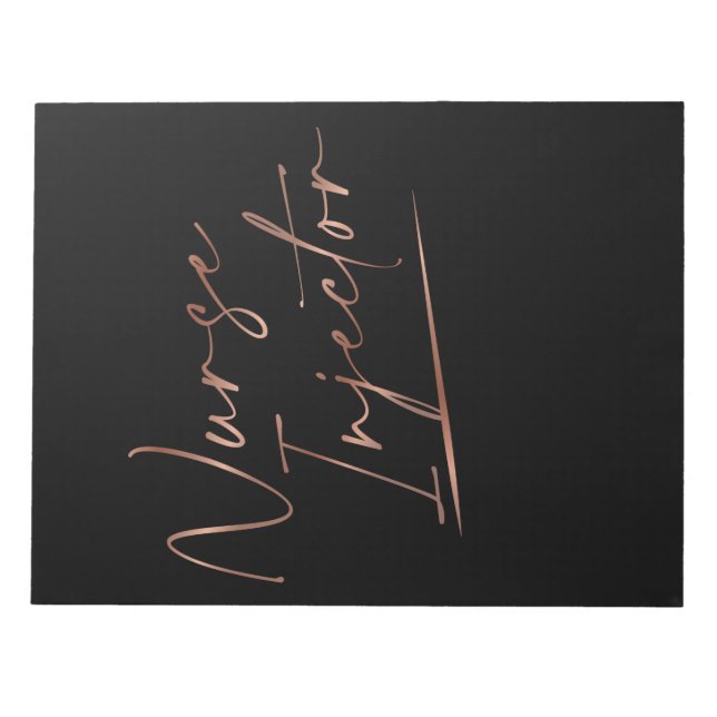 Nurse Injector Graduation Aesthetic Nurs Notepad (Front)