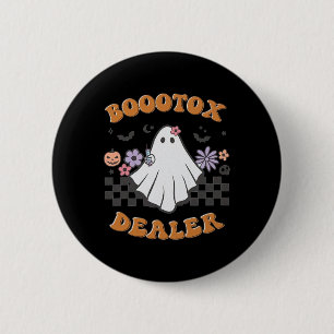 Nurse Injector Halloween Retro Botox Dealer Ghost 6 Cm Round Badge
