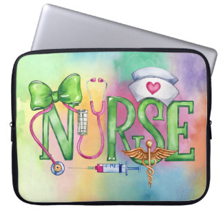 Nurse, Inspire, Heal Laptop Sleeve