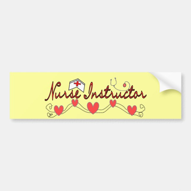 Nurse Instructor Gifts Bumper Sticker (Front)