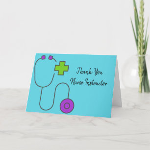 Nurse Instructor Thank You  Card