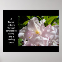Nurse is born art Compassion Caring Healing Touch