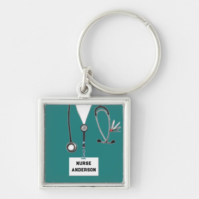 Nurse Keepsake Gift Key Ring (Front)