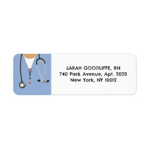 Nurse Label Return Address Label