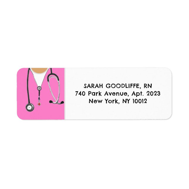 Nurse Label Return Address Label (Front)