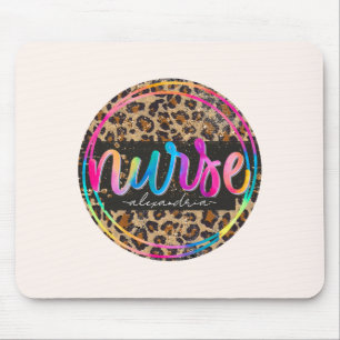 Nurse Leopard Print Mouse Pad