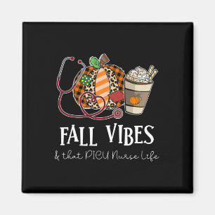 Nurse Leopard Pumpkin Fall Vibes And That PICU Nur Magnet