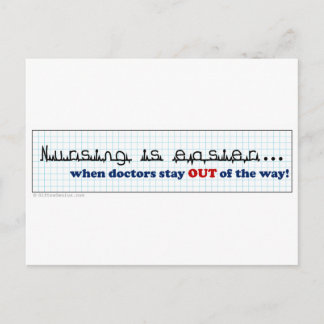 Nurse - Let me do my job Postcard