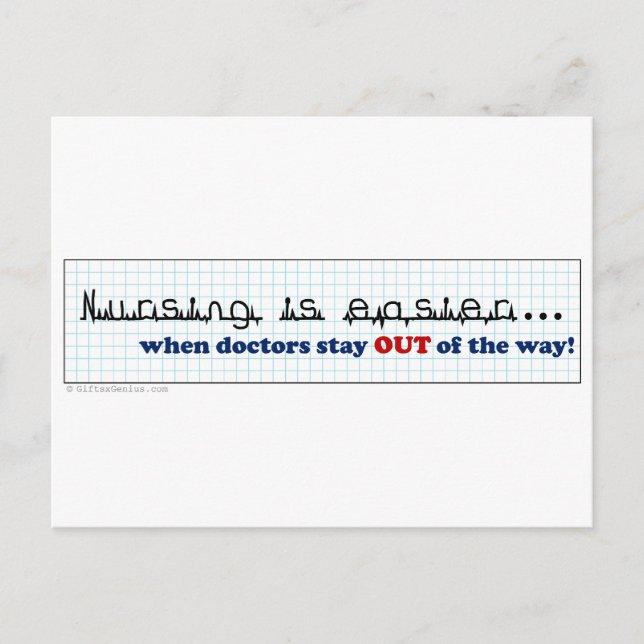 Nurse - Let me do my job Postcard (Front)
