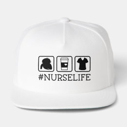 #Nurse Life Baby Coffee Scrubs RN Trucker Hat