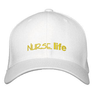 nurse life for nurses embroidered hat