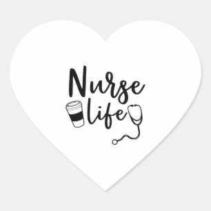 Nurse Life Gift For Nurse  Heart Sticker