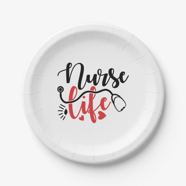 Nurse Life Gifts  Paper Plate (Front)
