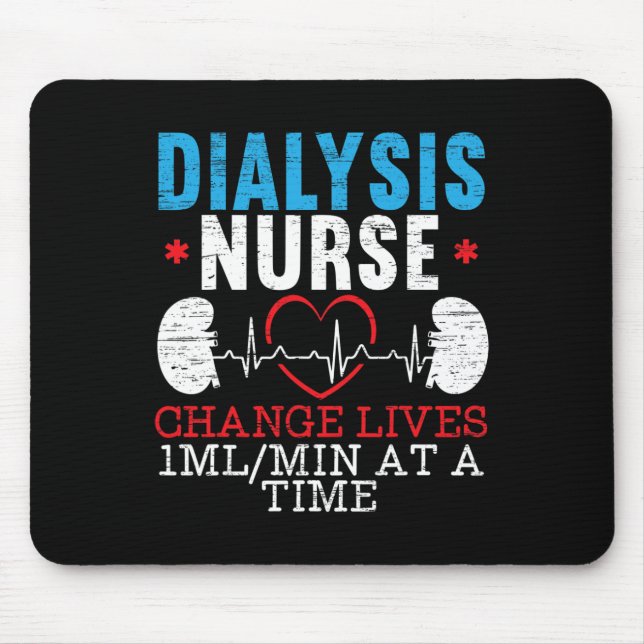 Nurse Life Heartbeat  Mouse Pad (Front)