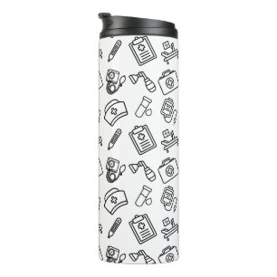 Nurse Life Icon Pattern Travel Tumbler