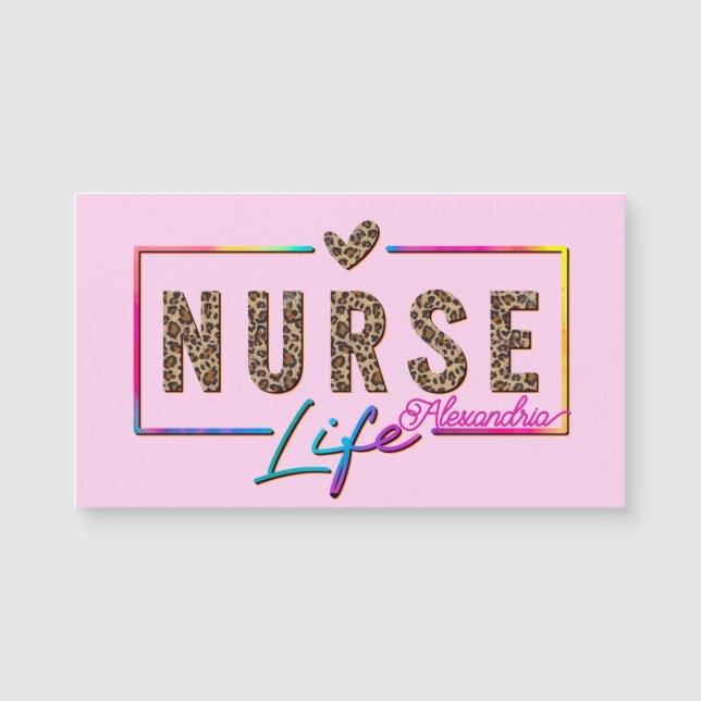 "Nurse Life" in Elegant Rainbow Colours (Front)