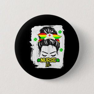 Nurse Life Juneteenth Black History African Rn Lpn 6 Cm Round Badge