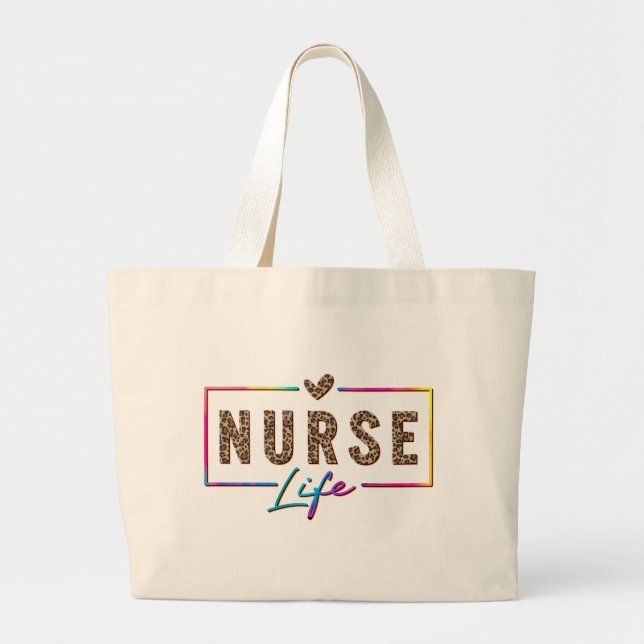 Nurse Life Large Tote Bag (Front)