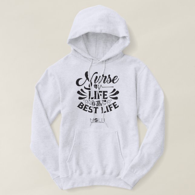 Nurse Life Light Coloured Hoodie (Design Front)