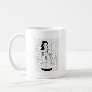 Nurse Life Minimalist Sticker for Medical Professi Coffee Mug