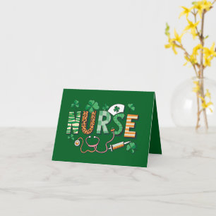 Nurse Life Nurse Day Gifts St Patricks Day  Card
