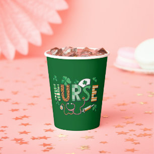 Nurse Life Nurse Day Gifts St Patricks Day  Paper Cups