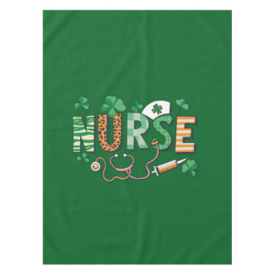 Nurse Life Nurse Day Gifts St Patricks Day Tablecloth