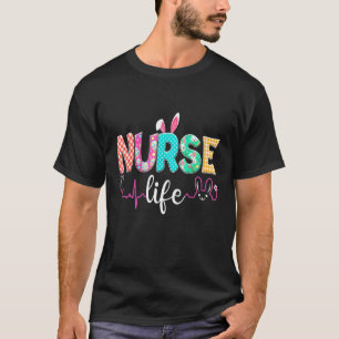Nurse Life Nursing Clinical Bunny Nurse Stethoscop T-Shirt