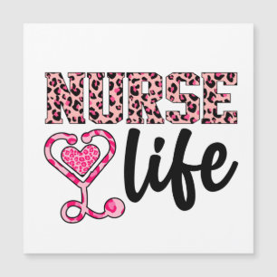 Nurse Life - Pink and Leopard Print (2)