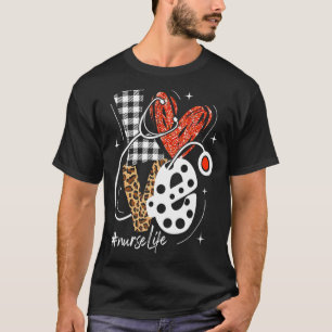 Nurse Life Rn Lpn Cna Healthcare Cheetah He Leopar T-Shirt
