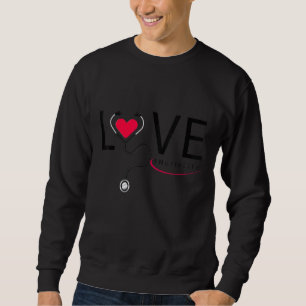 Nurse Life Rn Lpn Cna Healthcare Leopard Nurse Wee Sweatshirt