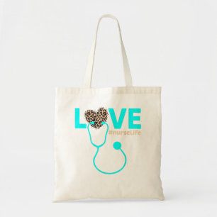 Nurse Life RN LPN CNA Healthcare Leopard Nurse Wee Tote Bag