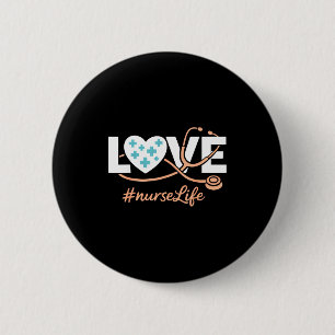 Nurse life rn lpn cna healthcare week 2026 funny 6 cm round badge