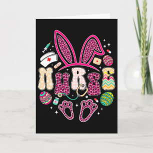 Nurse Life Stethoscope Nursing Cute Easter Bunny E Card