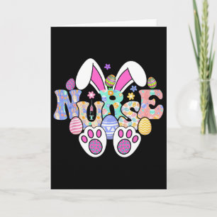 Nurse Life Stethoscope Nursing Cute Easter Bunny E Card