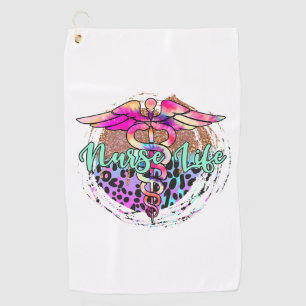 Nurse life Sticker 1 Golf Towel