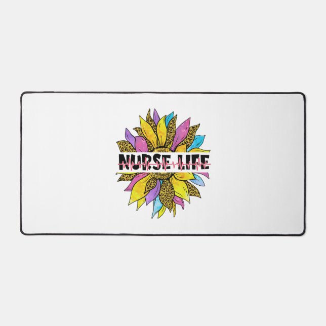 Nurse life Sticker  Desk Mat (Front)