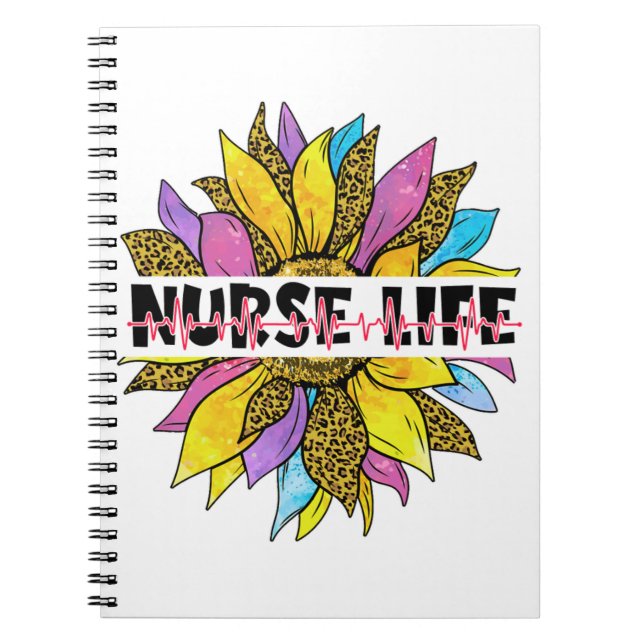 Nurse life Sticker  Notebook (Front)