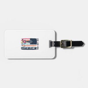 Nurse Live Love Heal Patriotic Vintage Vector Desi Luggage Tag