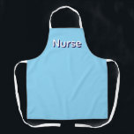 Nurse Logo Clinic Hospital Home Care Lt Blue Apron<br><div class="desc">Nurse Logo Apron</div>
